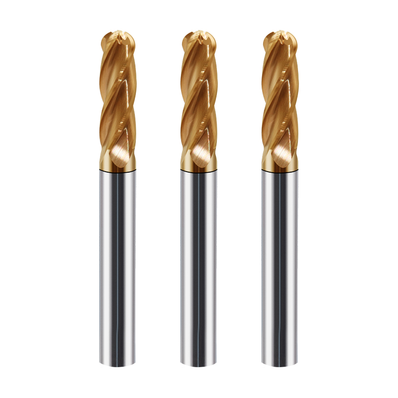 HRC55 Ballnose End Mills 4 Flute - 1