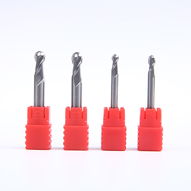 HRC55 Ball Nose End Mills for Aluminum 2 Flute - 1