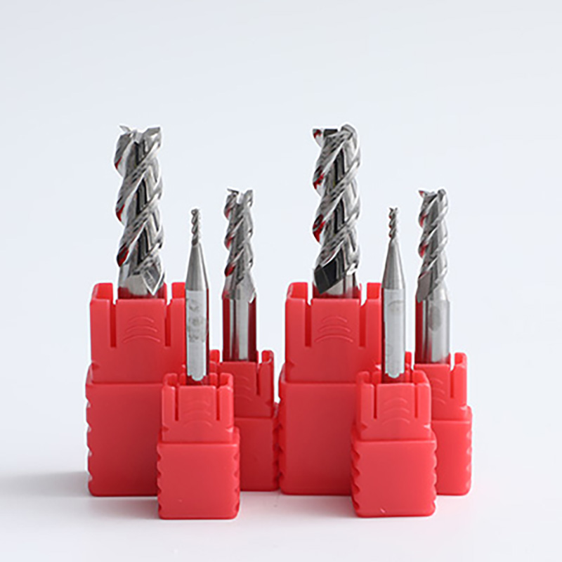 HRC45 End Mills for Aluminum 3 Flute Ballnose - 1